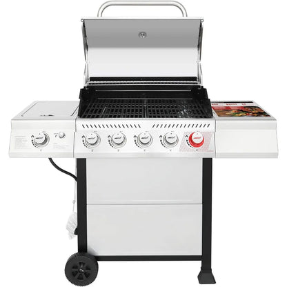 5-Burner Stainless Steel Propane Grill 64,000 BTU